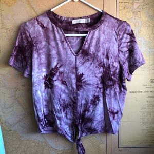 Purple tie-dye tshirt